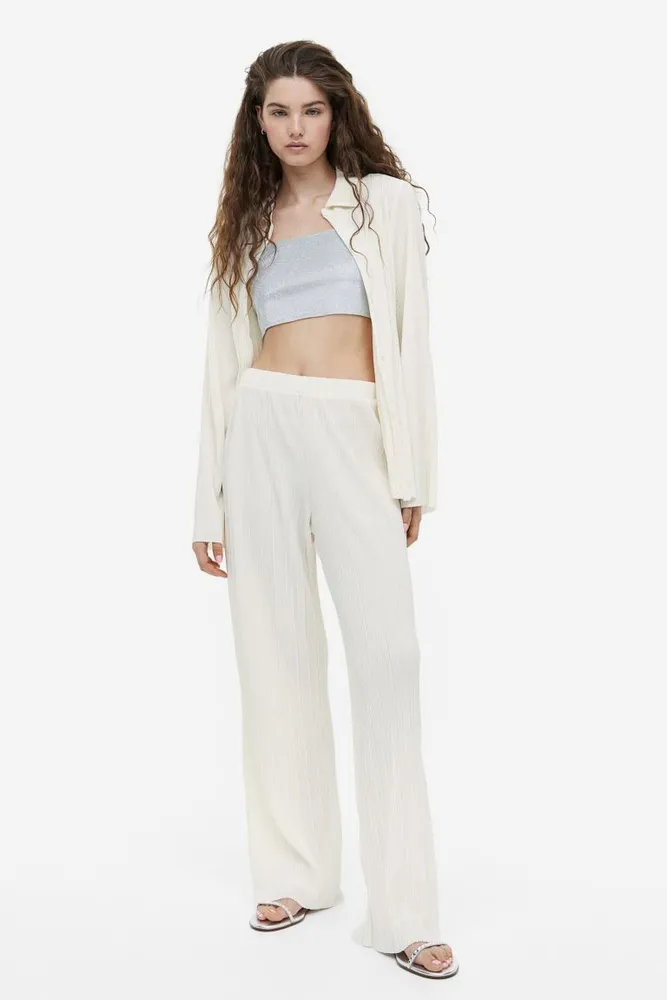 H&M Pleated Jersey Pants