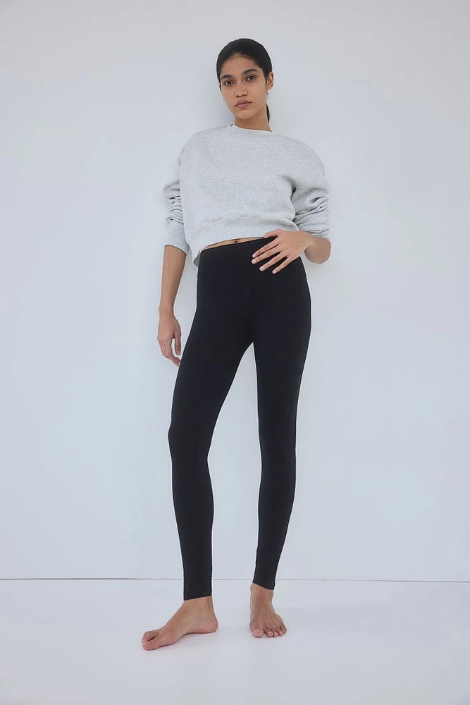 Cotton-blend Leggings