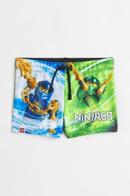 Printed Swim Trunks