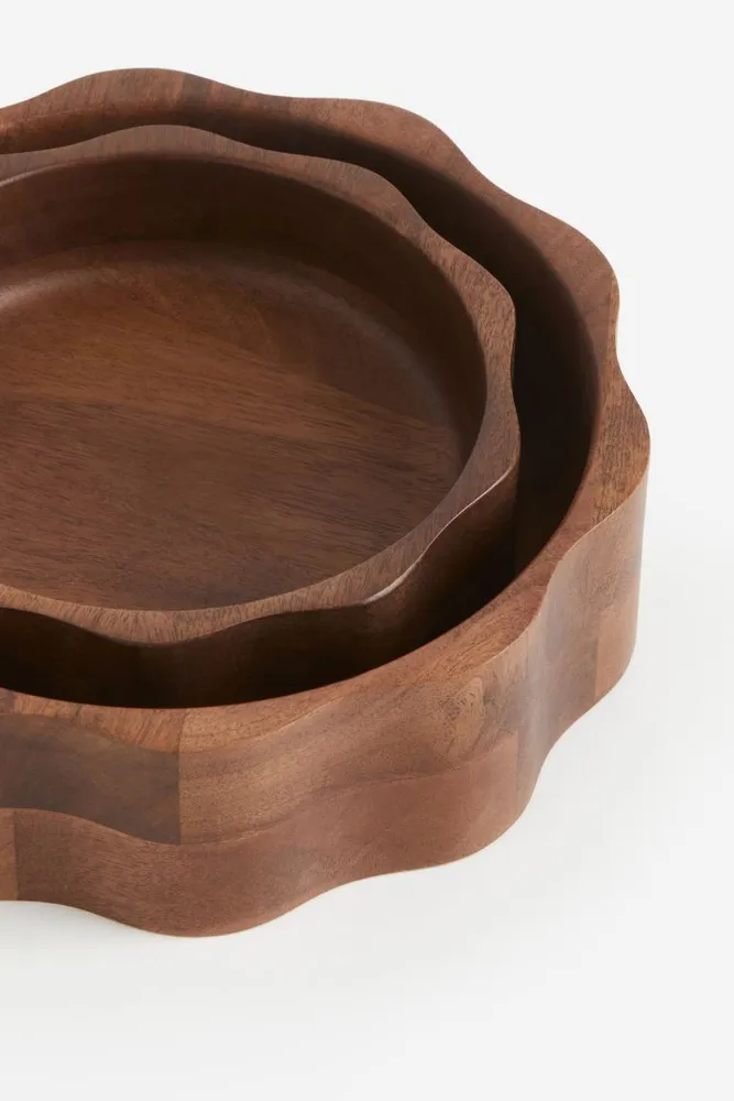 2-pack Wooden Bowls