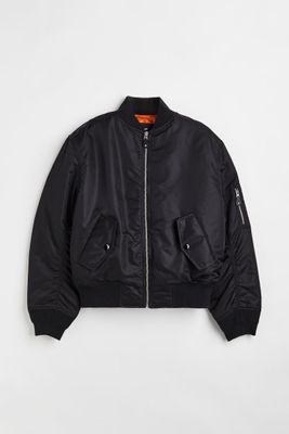 Relaxed Fit Bomber Jacket