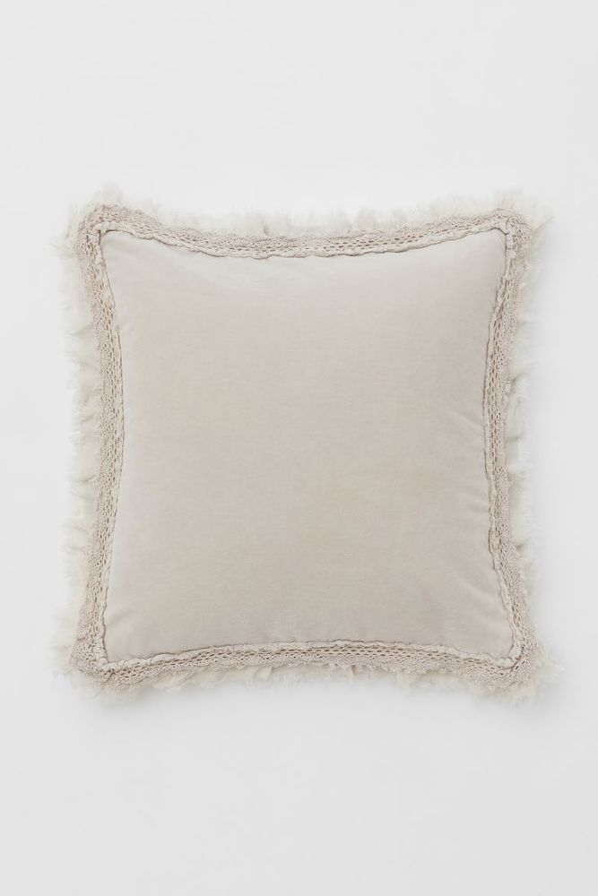 Housse de coussin en velours