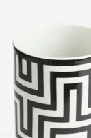 Graphic-patterned Porcelain Vase