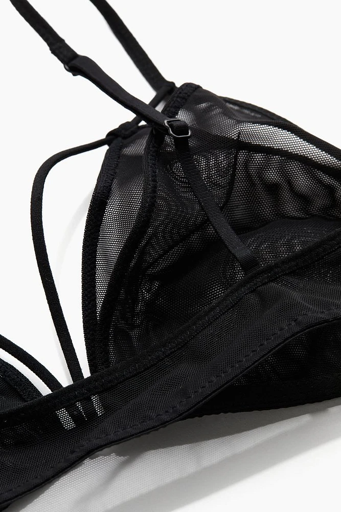 Non-padded Mesh Soft-cup Bra