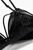 Non-padded Mesh Soft-cup Bra