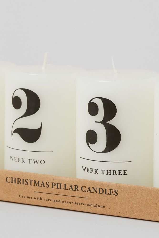 4-pack Pillar Candles