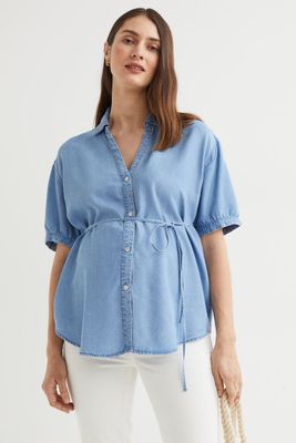 MAMA Puff-sleeved Blouse