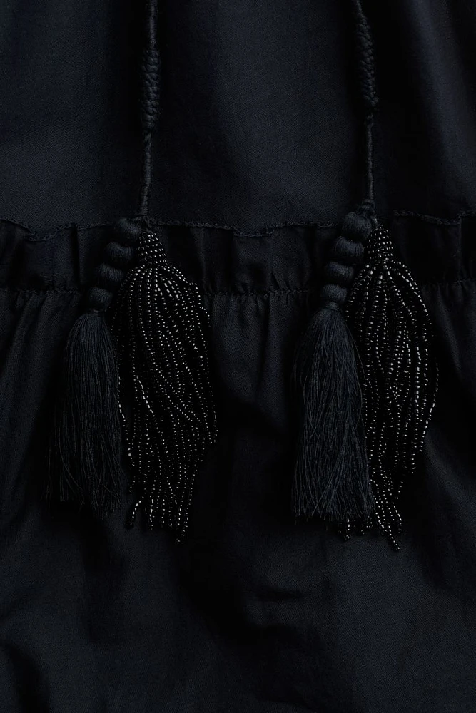 Drawstring-detail Halterneck Dress