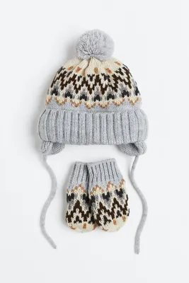 2-piece Jacquard-knit Set