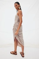 Draped Asymmetric Dress