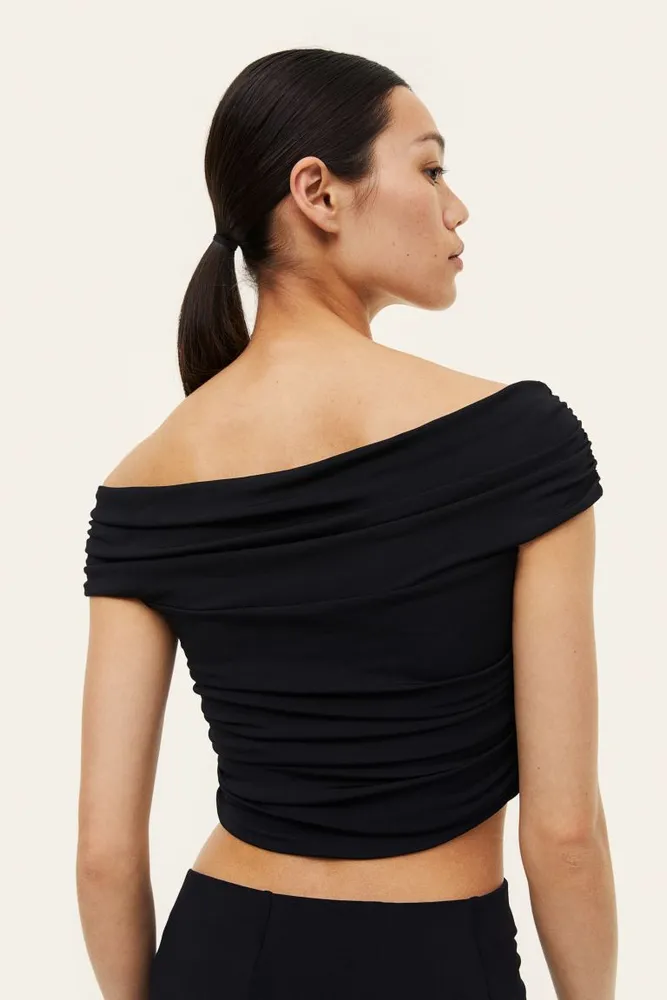 Draped Off-the-shoulder Top