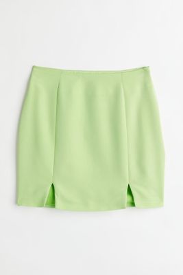 Slit-hem Mini Skirt
