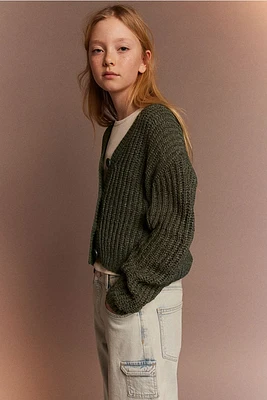 Knit V-neck Cardigan