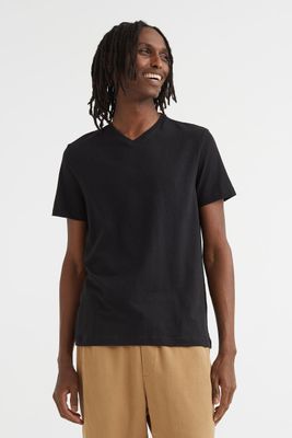 3-pack Slim Fit V-neck T-shirts