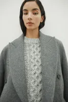 Wool-blend Cable-knit Sweater
