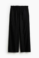 Linen-blend Pull-on Pants