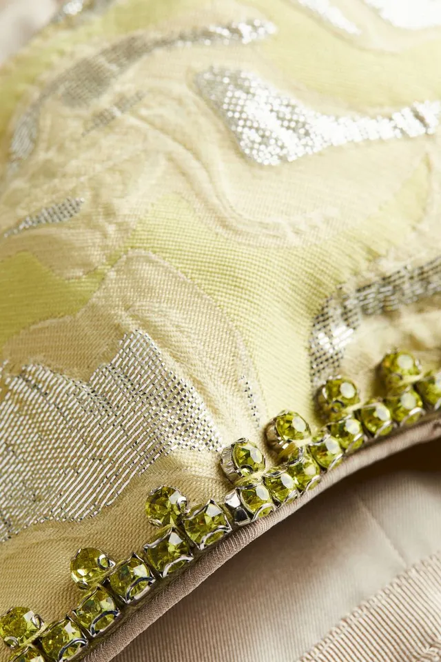 H&M Glittery Tie-detail Bralette Top