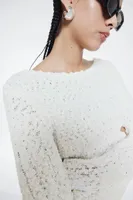Bouclé-knit Bodycon Dress