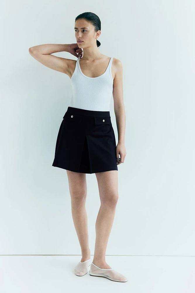 Pleat-detail Skirt