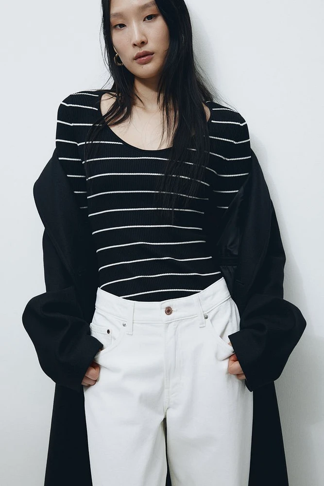 Rib-knit Top