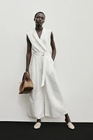 Linen-blend Jumpsuit