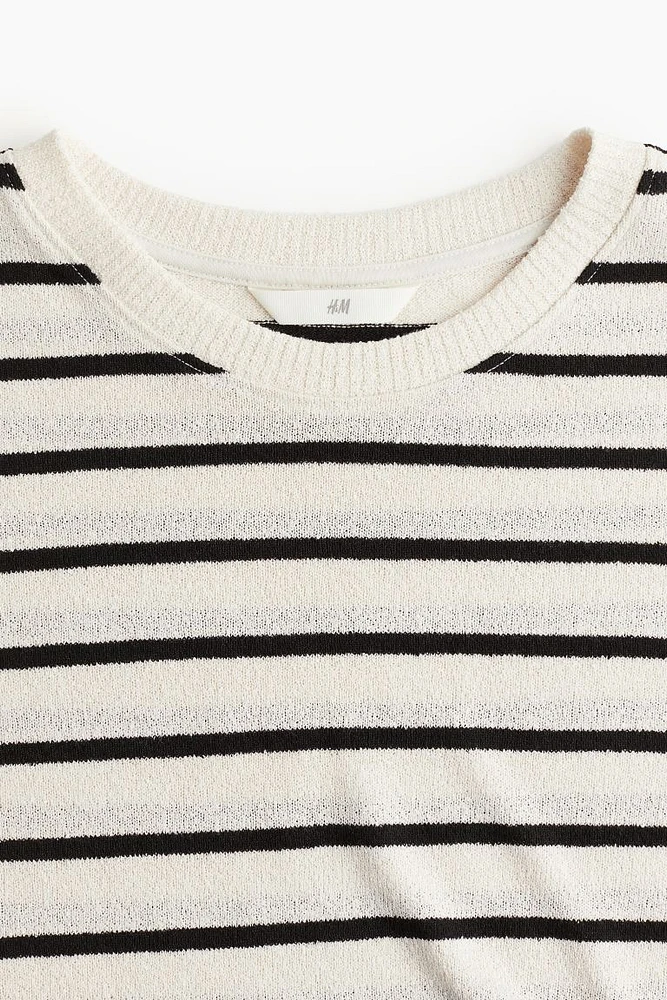 Fine-knit T-shirt
