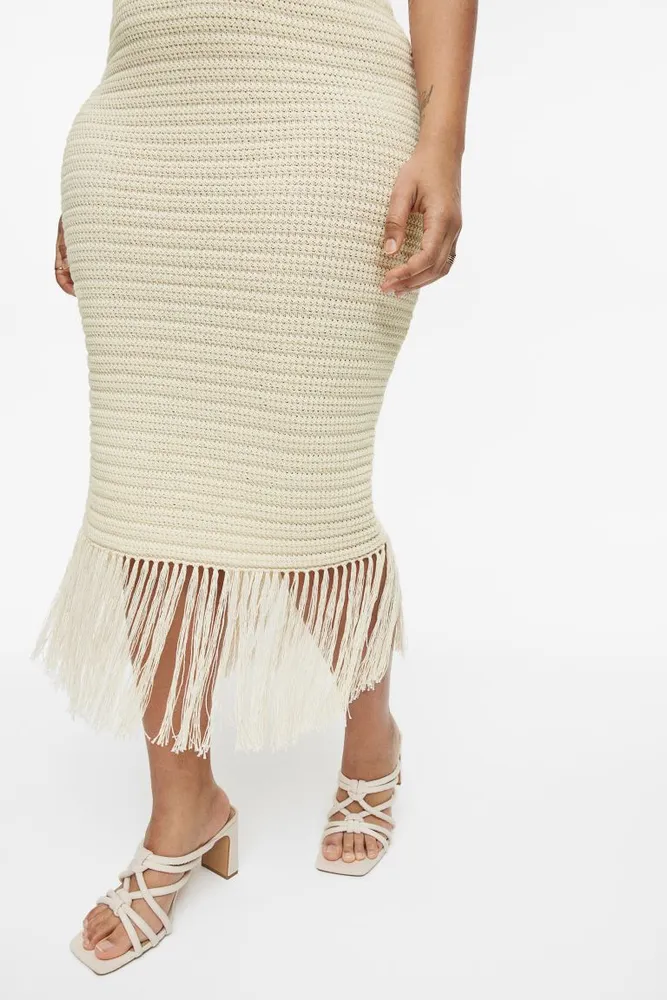 Crochet-look Skirt