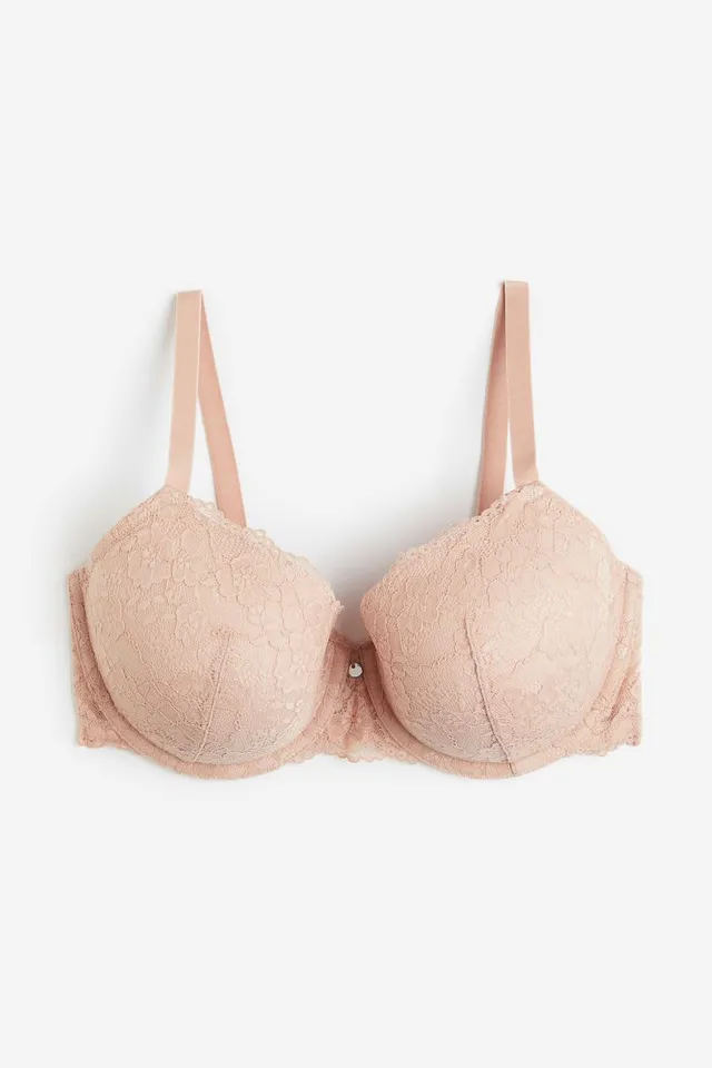 Buy Brachy Women's Lace Fabric Heavily Padded Wired Push-Up Bra  (BCA_LACENBPH01_Baby Peach_30B) at