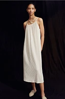 Textured Jersey Sleeveless Dress