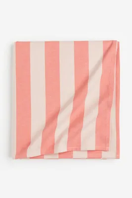 Striped Linen-blend Tablecloth