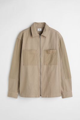 Relaxed Fit Twill Overshirt