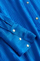 Jacquard-weave Shirt Dress