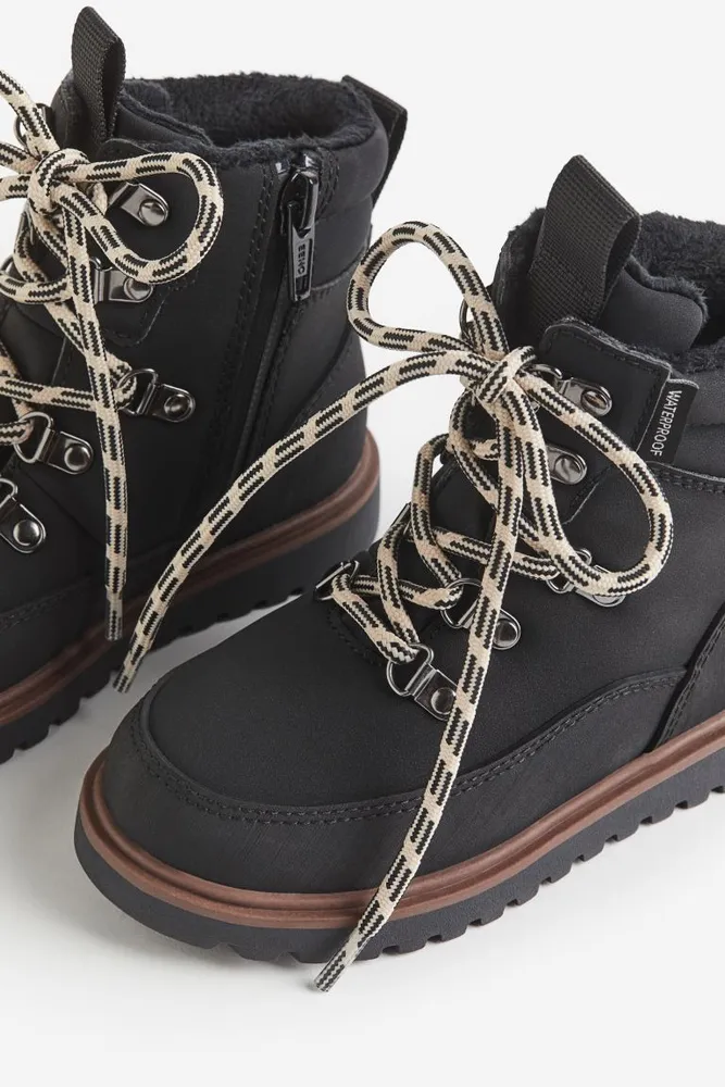 Waterproof Lace-up Boots