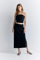 Crêpe Satin Skirt