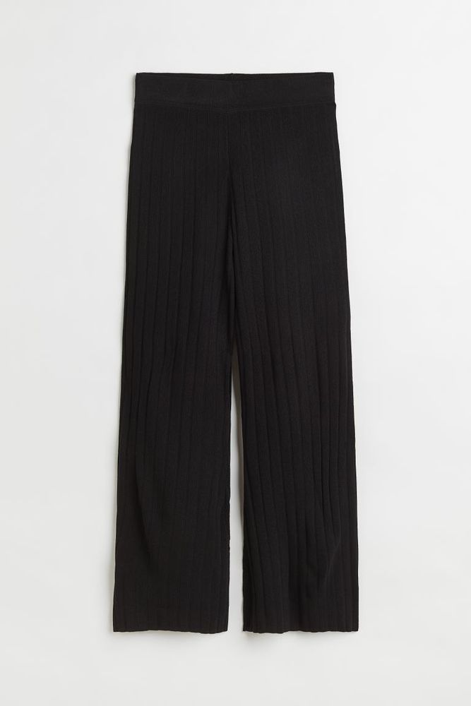 Rib-knit Pants