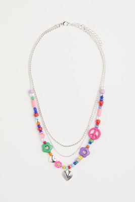 Triple-strand Necklace with Beads