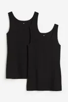 2-pack Lace-trimmed Tank Tops