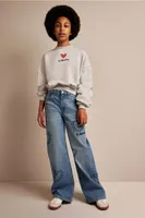 Loose Fit Wide Leg Jeans