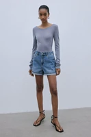 High Waist Denim Shorts