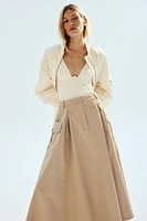 A-line Cargo Skirt