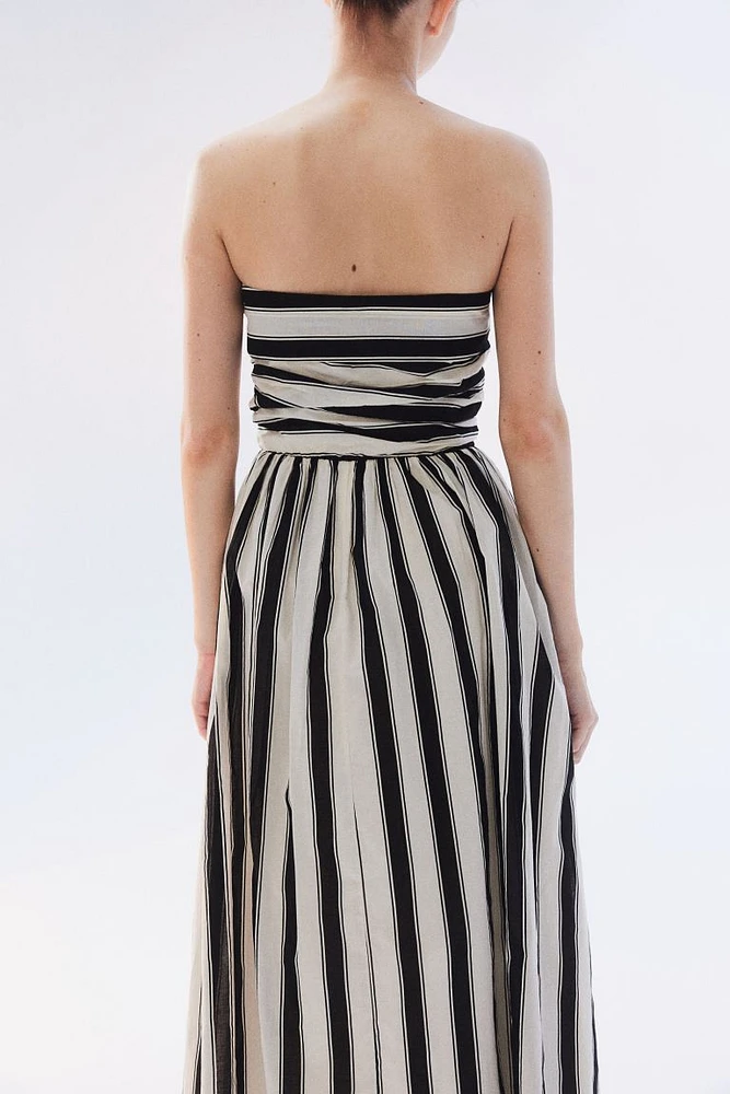 Pleated Bandeau Dress