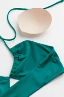 Top de bikini bandeau con relleno