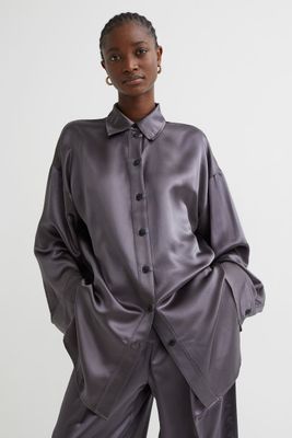 Chemise en soie mélangée