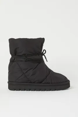 Ankle-laced Nylon Boots