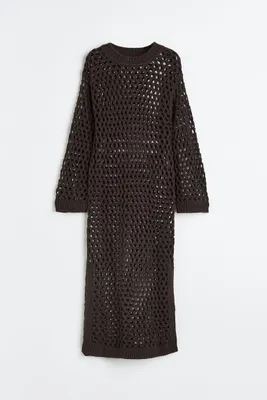 Hole-knit Dress