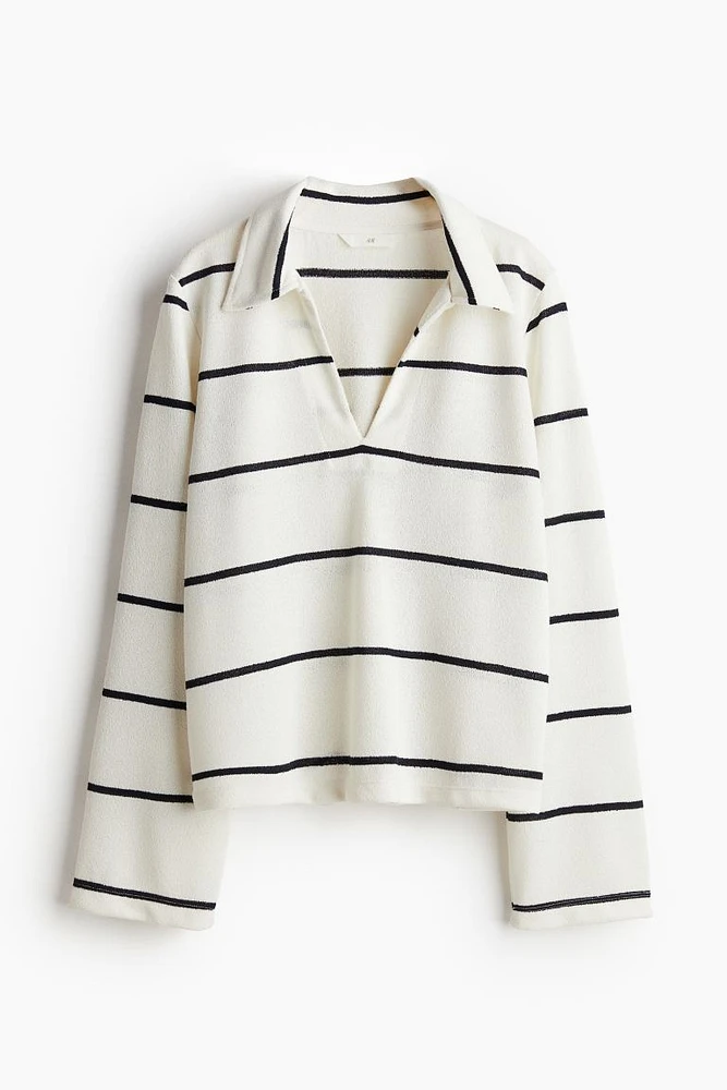 Textured Jersey Top