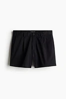 Regular Fit Pleat-detail Shorts