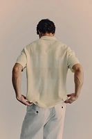 Regular Fit Ribbed Polo Shirt