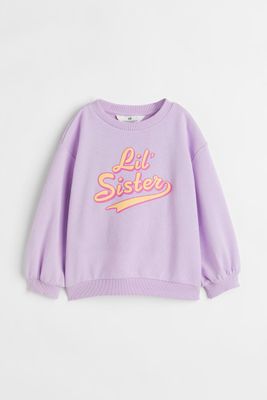 Printed Sibling Sweatshirt