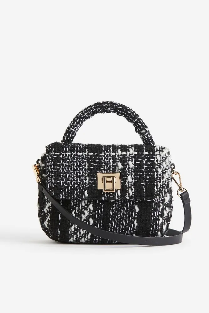 Textured-weave Crossbody Bag